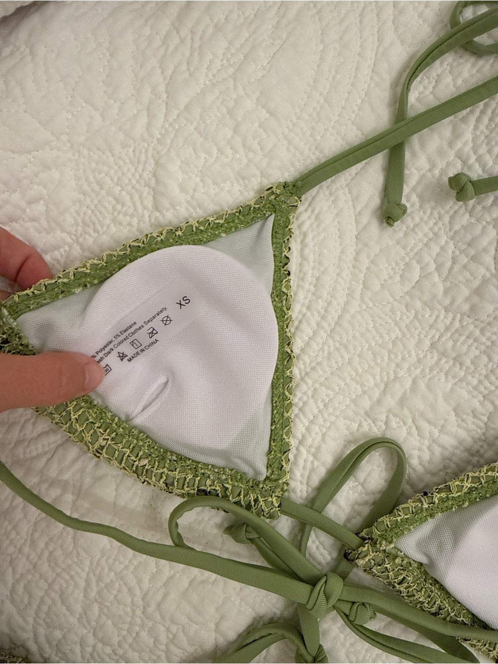 Green Patterned Bikini Set - Picture 7 of 7